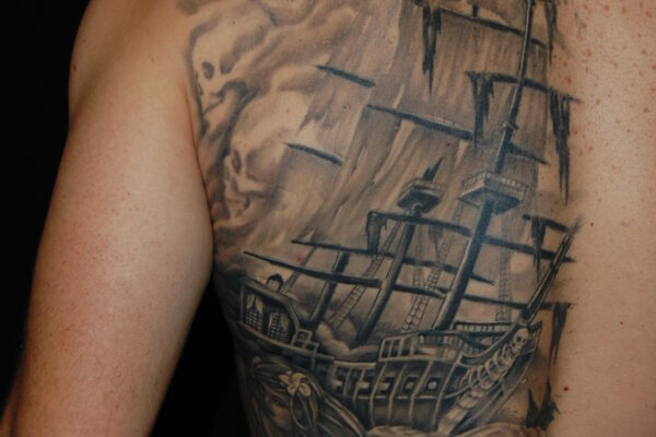 Artist James Danger Harvey - owner Skin Gallery Tattoo 5739 Auburn blvd sac ca 95841 (73)