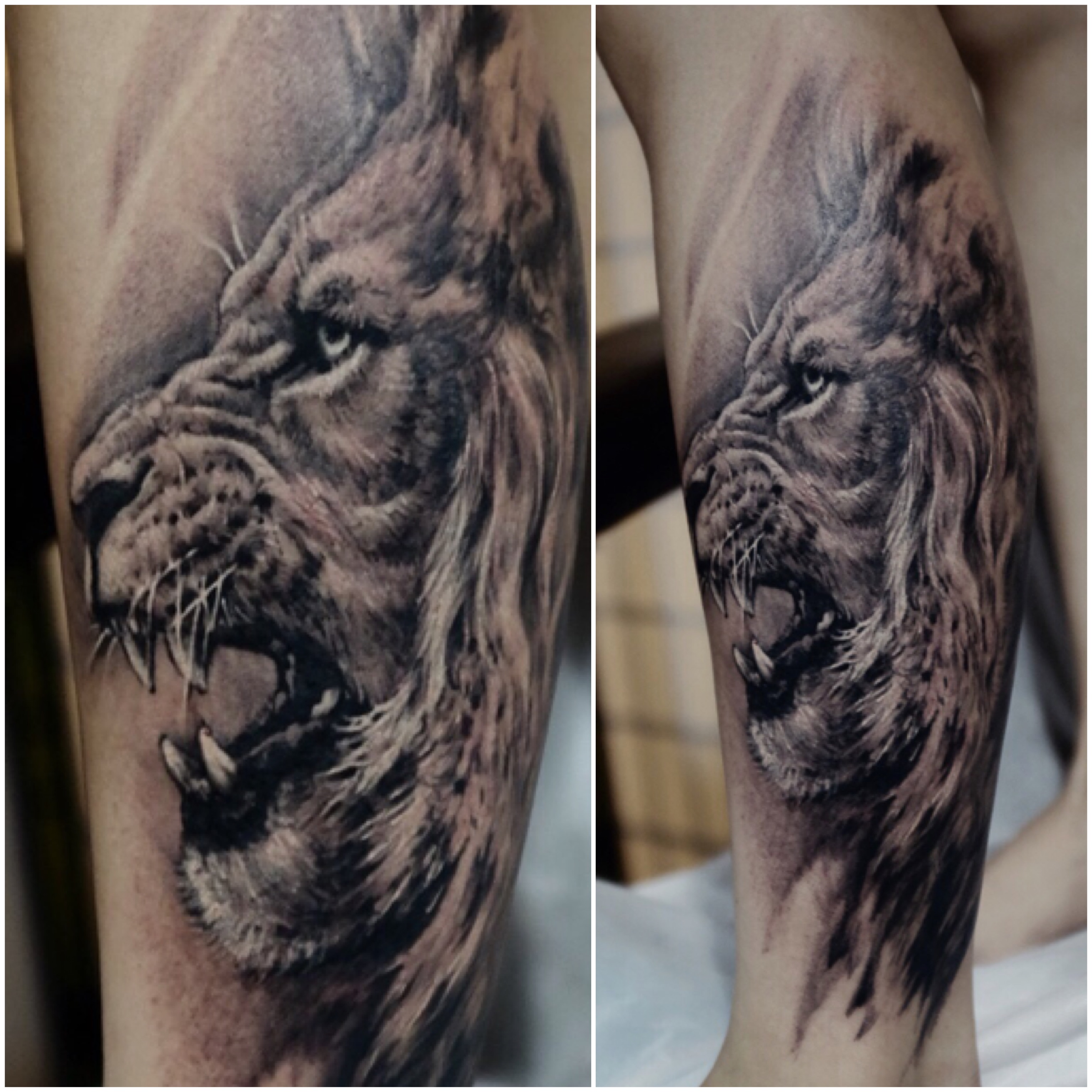 唐狮设计稿_上海纹身 上海纹身店 上海由龙纹身2号工作室